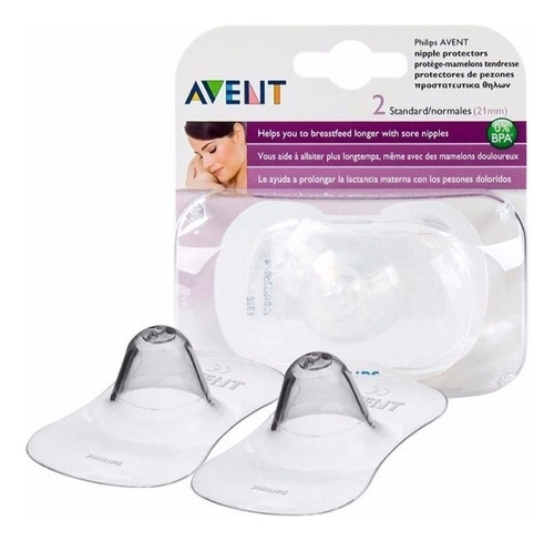 Pezonera X2 Protector Lactancia Bebes Philips Avent Cuot As