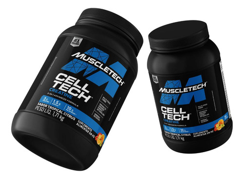 Creatina Cell Tech Sabor Tropical Citrus 1710g - Muscletech