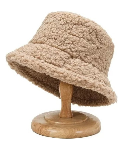 Sombrero Peluche De Mujer Y Niñas Bucket Hat Tierno Colores