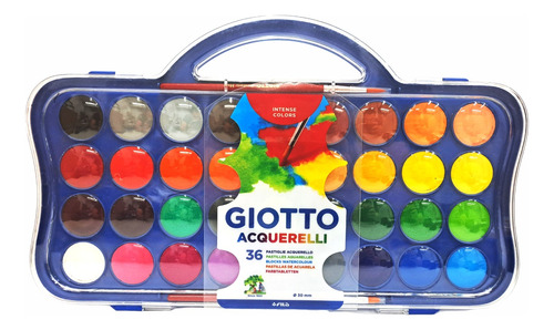 Acuarela Giotto De 36 Colores + Pincel 