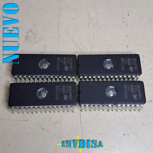 4pzas Memoria Eprom 32kx8 120ns M 27c256b-12f1 27c256b