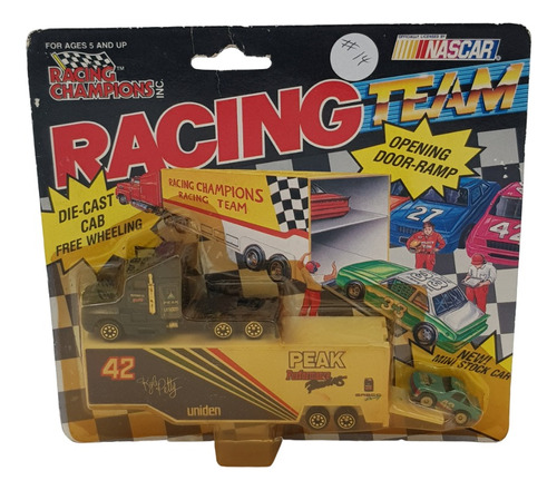 Trailer Con Carrito Racing Champions Blister Amarillo 1991