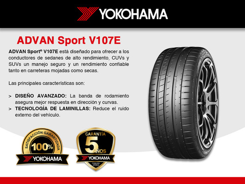 Paquete 2 Llantas 295/25zr21 Advan Sport V107e Yokohama 96y
