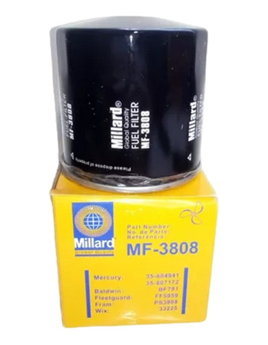 Filtro De Combustible Millard Mf-3808 Para Motores Mercury