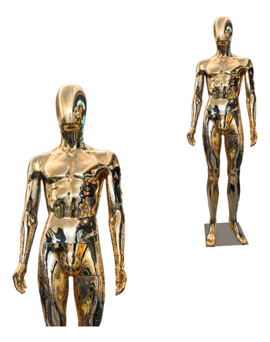 Maniquí Hombre Cuerpo Completo Oro/gold