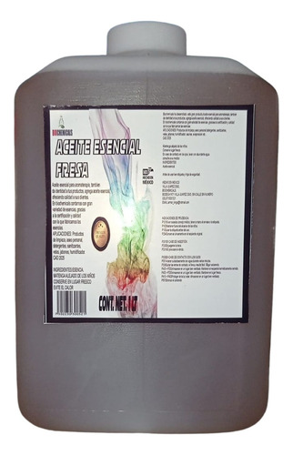 Esencia Fragancia Fresa Para Velas Jabones Multiusos 1 Lt