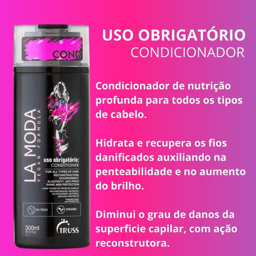 Uso Obrigatório Truss Shampoo E Condicionador+ Net Mask 300g
