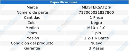Bulbo Presión Aceite Touareg 3.2l V6 04 Al 06 Meistersatz