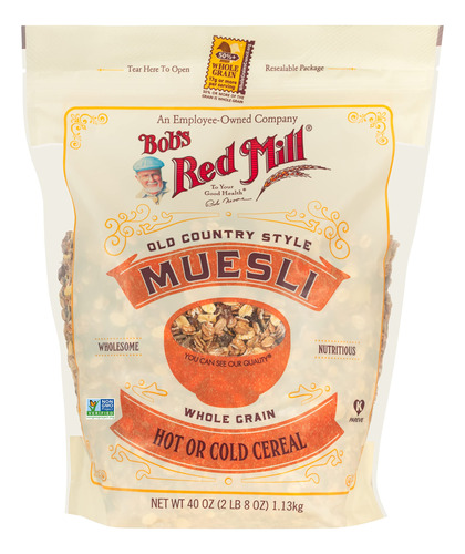 Bob's Red Mill Old Country Style Muesli, Bolsa De Pie, 40 On