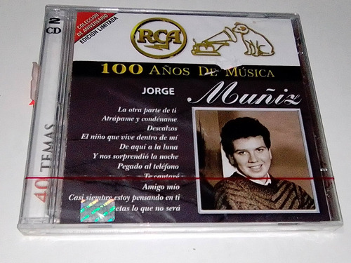 Jorge Muñiz 2 Cds 100 Años Rca 40 Éxitos Bmg 2001