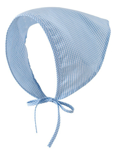 Diadema Triangular A Rayas A Cuadros Con Protección Solar