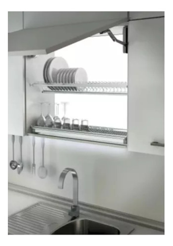 Secador De Loza 56x22cm Inoxidable Para Mueble De Cocina