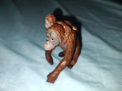 Figura Safari Ltd Wildlife Orangutan Hembra Con Bebe