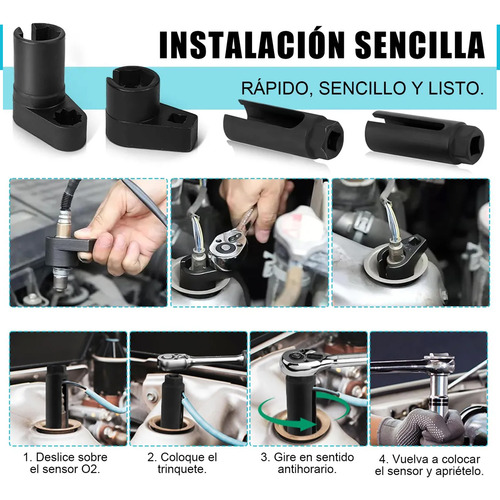 4 Pcs Kit Dado Para Sensor De Oxígeno Y Aceite Automotivo