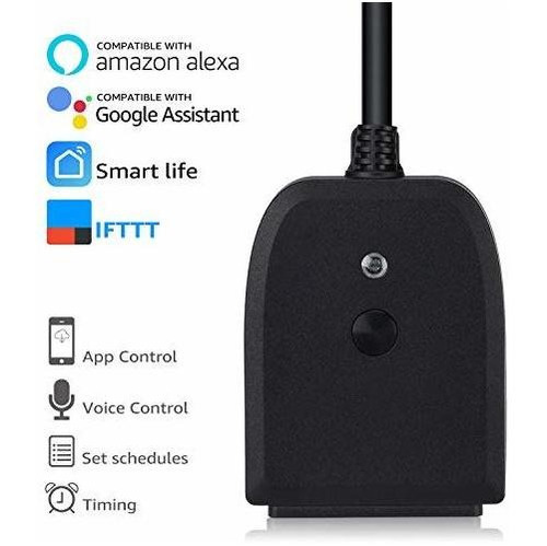 Litedge Wi-fi Enchufe Inteligente Exterior 250v, 2 Sxfkq