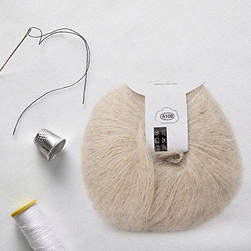 Hilo De Lana Para Tejer Hilo De Lana Largo De Mohair Suave,