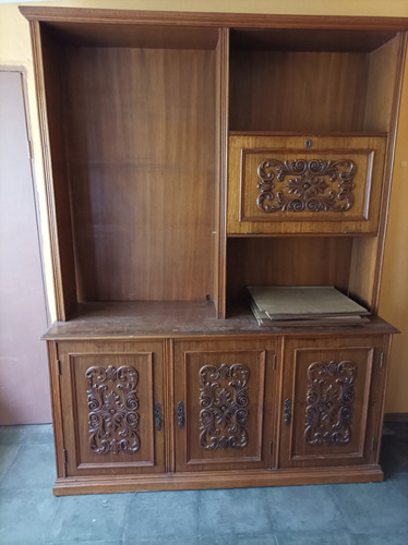 Hermoso Mueble Antiguo Para Librero, O Bar. Muy Versatil