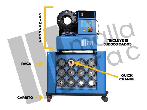 Crimpadora, Máquina Crimpado De Mangueras Hidráulicas Mp-32