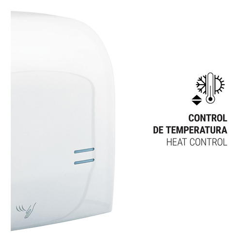 Secador de manos con sensor óptico, acero inoxidable, color blanco Foset ABP-60B