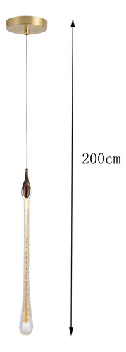 Lámpara Colgante De Cristal Lámpara Colgante Largo