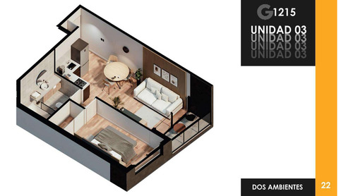 Venta Departamento Dos Ambientes En Barrio Norte