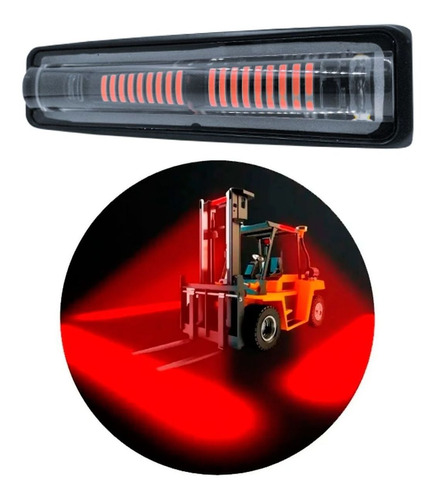 Farol Led Sinalizador De Empilhadeira Vermelho 20w 12v-80v