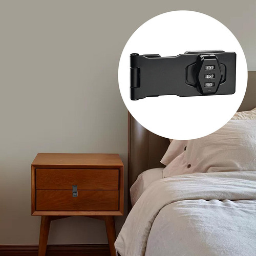 Fechadura Mecânica Com Senha, Fechadura De Porta Com Preto