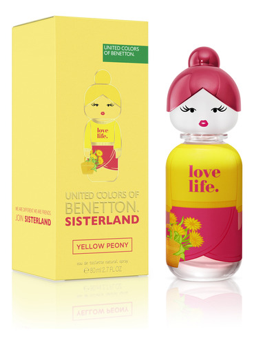 Perfume Benetton Sisterland Yellow Peony Edt 80ml Ub