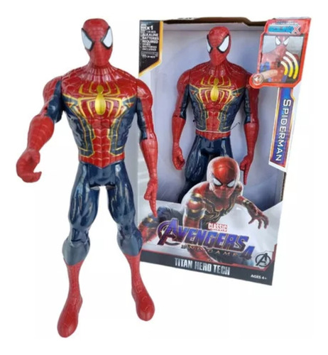 Figura Iron Spiderman  - 30 Cm Articulada Colección