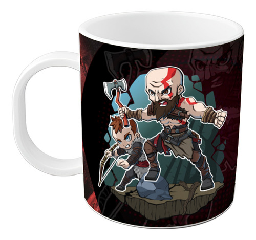 Taza God Of War Kratos Videojuego Gamer Plastico
