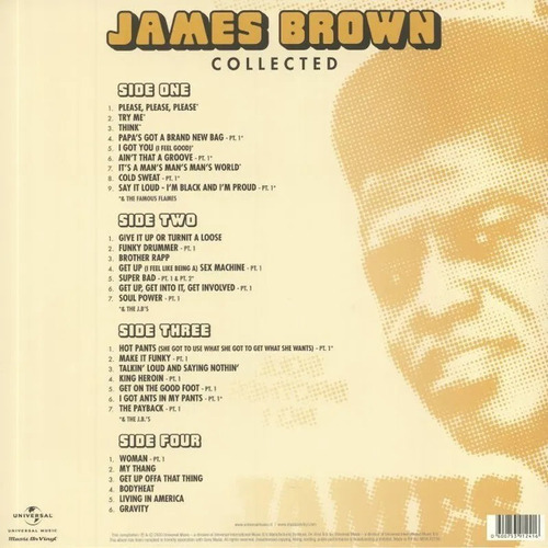 James Brown Collected Vinilo Doble Lp Importado