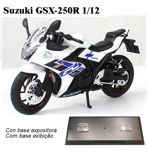 Suzuki Gsx 250r Miniatura Metal Moto Con Luces Y Sonido 1/12