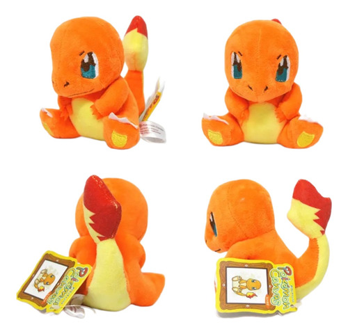 Peluche Charmander Pequeño Inicial Fuego Lindo Kawaii 13 Cms