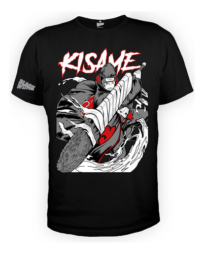 Playera Negra Kakashi Naruto Anime Caricatura
