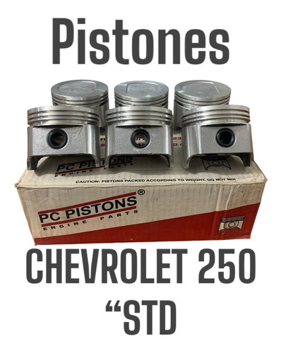 Juego De Pistones Chevrolet 250 Std