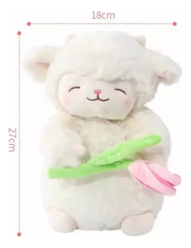 1pcs Corderito Tulipan Cordero Peluche Felpa Tik Tok Regalo