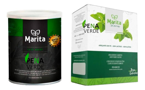 Kit Café Marita 100g + Adoçante Marita C/ Stévia Emagrecedor