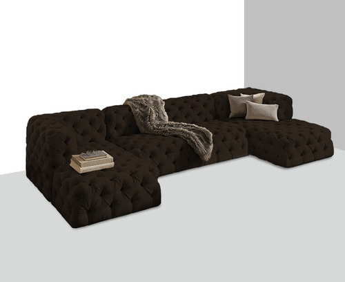 Sala Mary Suede Chocolate 3pzs Sillon Mueble Pieza Sala Sofa