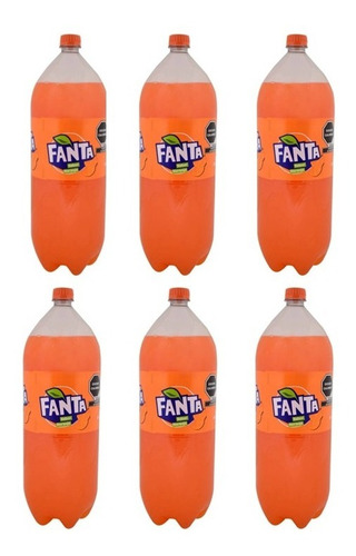 Refresco Fanta Sabor Naranja 6 Pz De 3 L