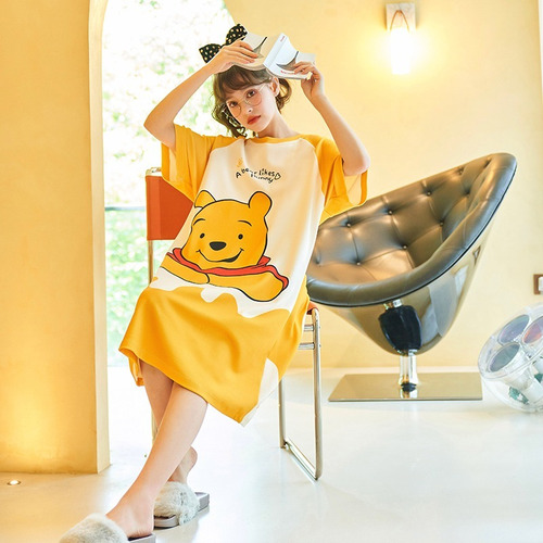 Pooh Bear, Pikachu Pijamas, Camisones De Mujer