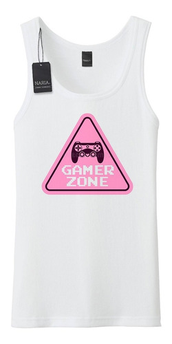 Musculosa Hombre Gamer Zone Dibujo Art Logo - Vjgz4