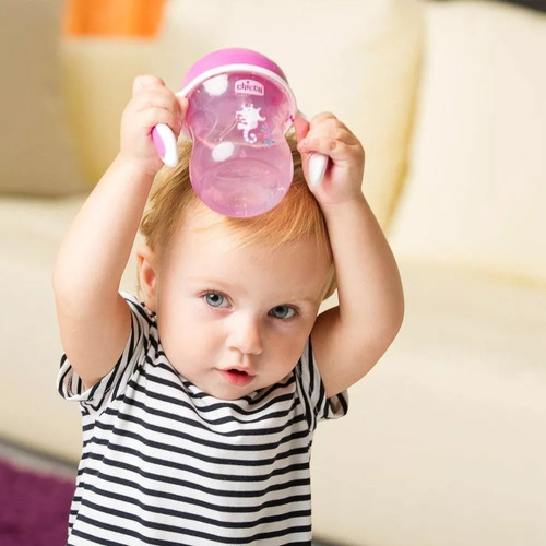 Taza de entrenamiento infantil Training Cup de más de 6 m, Chicco, 200 ml, color rosa