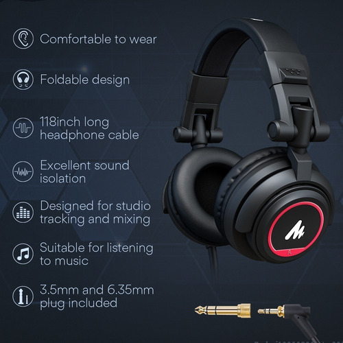 Kit Microfono Condensador Usb Y Auriculares Maono Au-a04h