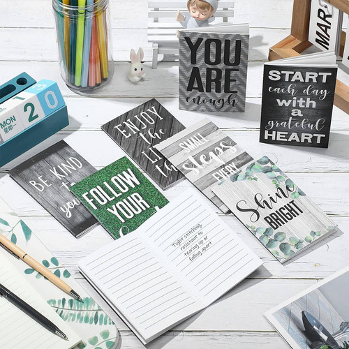 16 Pieces Inspirational Notepads Mini Motivational Journal N