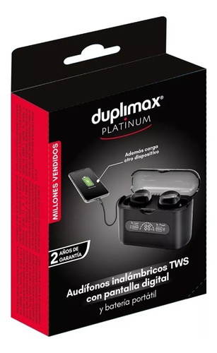 Audífonos Tws Bluetooth Duplimax Con Base De Carga, 113190