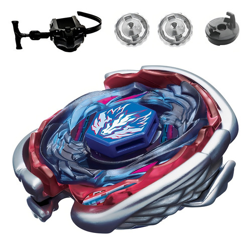 Beyblade Pegasus con lanzador Big Bang Metal Fusion Rapidity azul y rojo