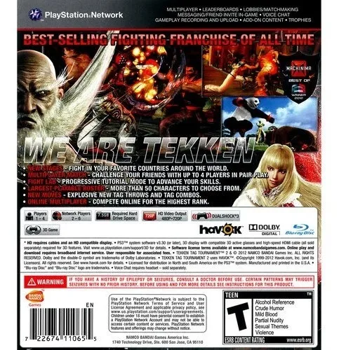 Videojuego Tekken Tag Tournament 2 (ps3)