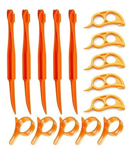 Peladoras Citricas De Naranja Cosmer Set De 15 Plastico Easy