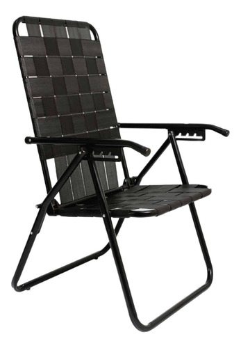 Sillon Reposera Plegable Black Descansar 80042 5 Posiciones