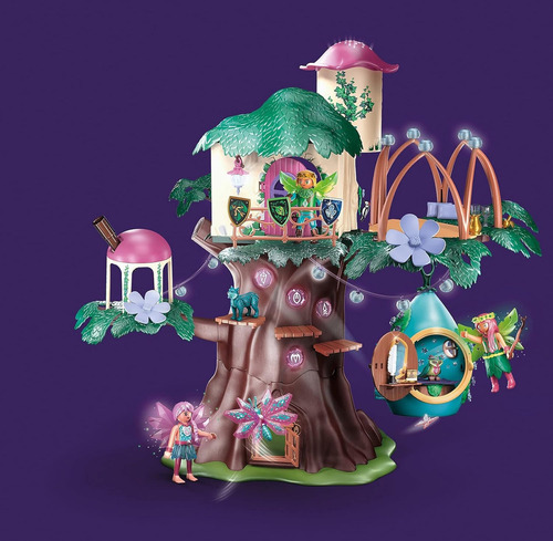 Figura Armable Playmobil Ayuma Árbol De La Comunidad 3